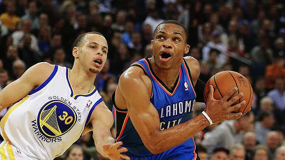 Russell Westbrook e Stephen Curry