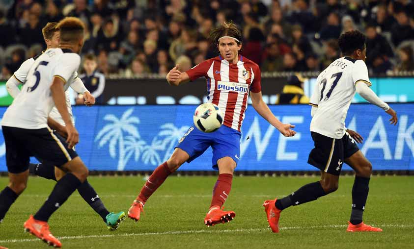 Filipe Luis - Atlético de Madrid x Tottenham