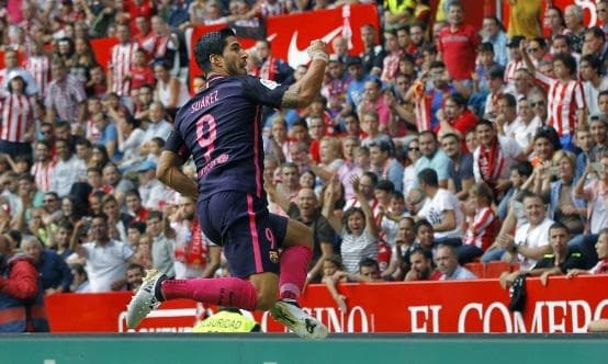 Gijón x Barcelona - Gol de Suárez