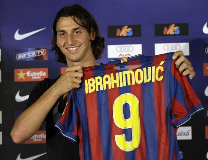 Após brilhar na Inter, Ibrahimovic se transferiu para o poderoso Barcleona em 2009