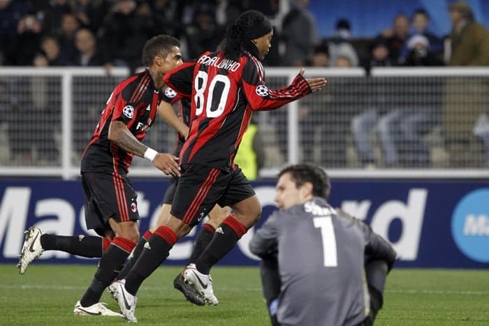 Kevin-Prince Boateng e Ronaldinho Gaúcho - Milan 2010/11
