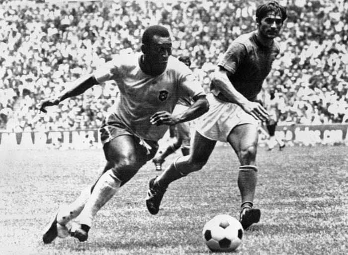 Na Copa de 70 Pelé proporcionou lances geniais e gols fantásticos pela Seleção