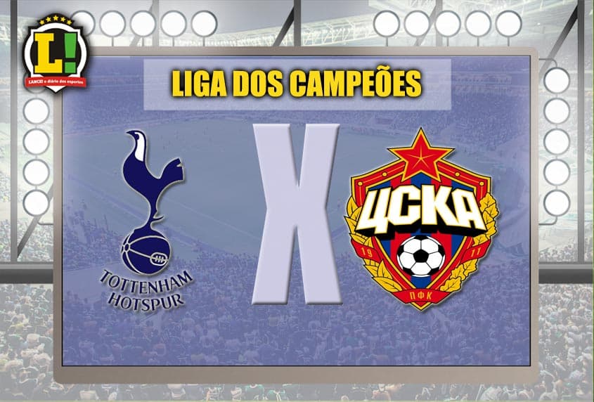 Apresentação Tottenham x CSKA Moscou Liga dos Campeões