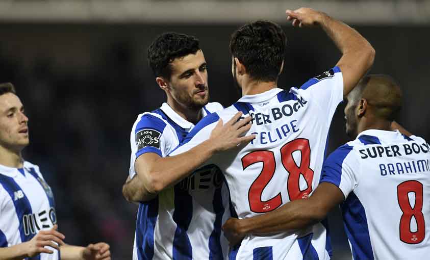 Marcano e Felipe - Feirense x Porto