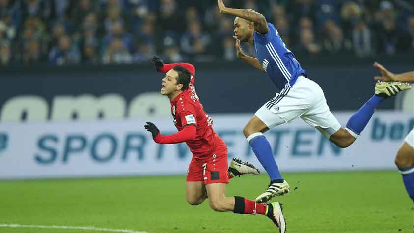 Chicharito e Naldo - Schalke x Bayer Leverkusen