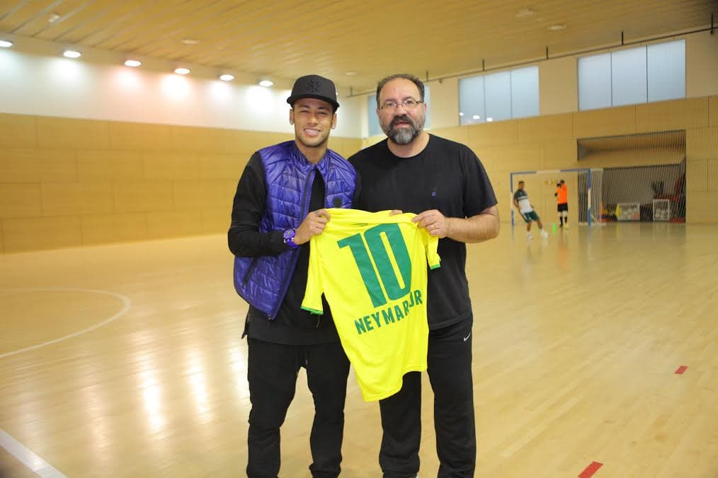 Neymar - Treino de futsal da Seleção