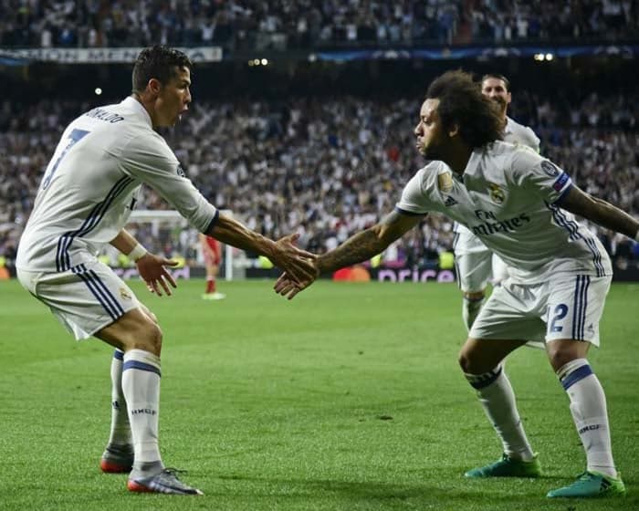 Marcelo completou 400 jogos pelo Real Madrid na vitória de 4 a 2 sobre o Bayern de Munique pelas quartas de final da Champions League