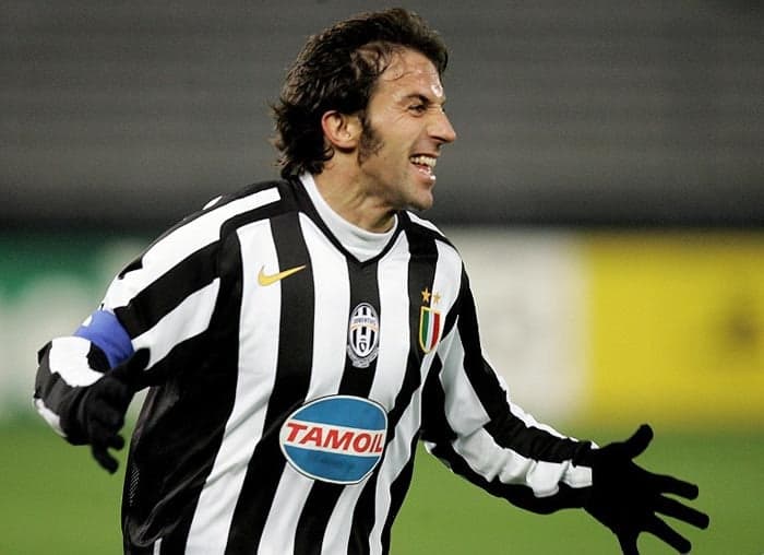 10º) Alessandro Del Piero balançou as redes 42 vezes, sendo todas pela Juventus