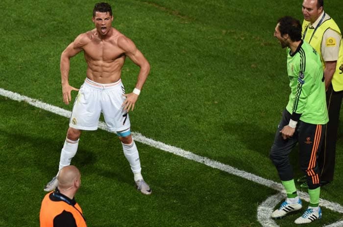 Em 2014 a decisão foi o clássico de Madri e o Real Madrid goleou o Atlético por 4 a 1. Foi o primeiro título da Champions de Cristiano Ronaldo pelo Real