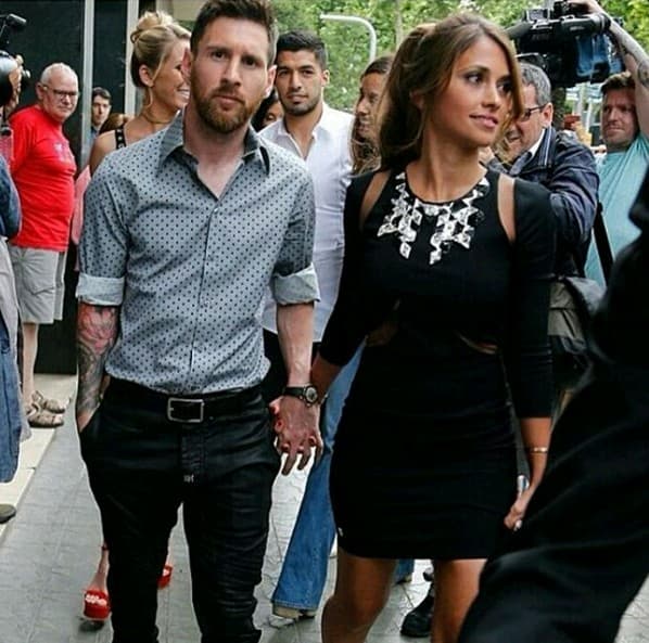 Messi e Antonella Rocuzzo