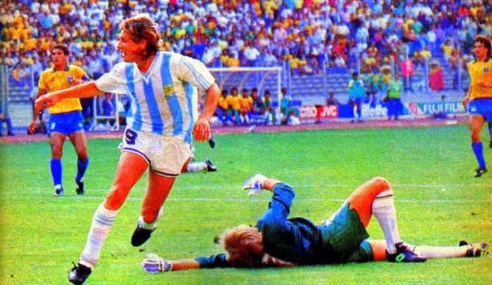 Argentina 1x0 Brasil - 24/06/1990 em Turim (Copa do Mundo)