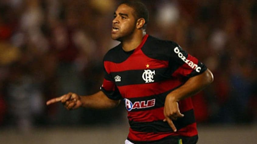 Adriano pelo Flamengo, em 2009