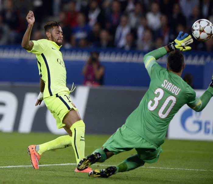 No dia 30 de setembro de 2014 o Barcelona visitou o PSG no Parc dos Princes e perdeu por 3 a 2. Neymar fez o segundo gol espanhol no jogo