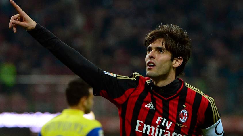 Kaká - atuando pelo Milan em 2014