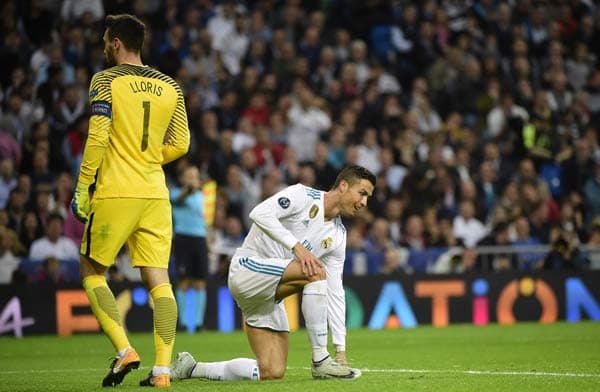 Cristiano Ronaldo e Lloris - Real Madrid x Tottenham