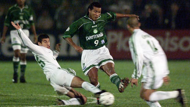 Velloso, Roque Júnior, Pimentel, Júnior, Galeano, Alex, Zinho, Viola, Oséas e Euller eram alguns dos jogadores do belo time do Palmeiras