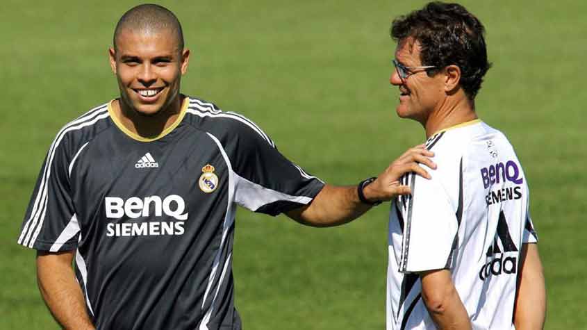 Fabio Capello com o Ronaldo
