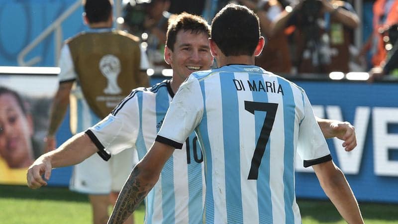 Di María e Messi - Seleção Argentina