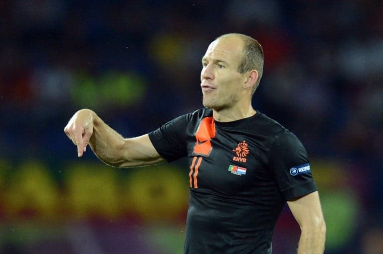 Na Eurocopa de 2012, Robben caiu com a Holanda logo na primeira fase do torneio