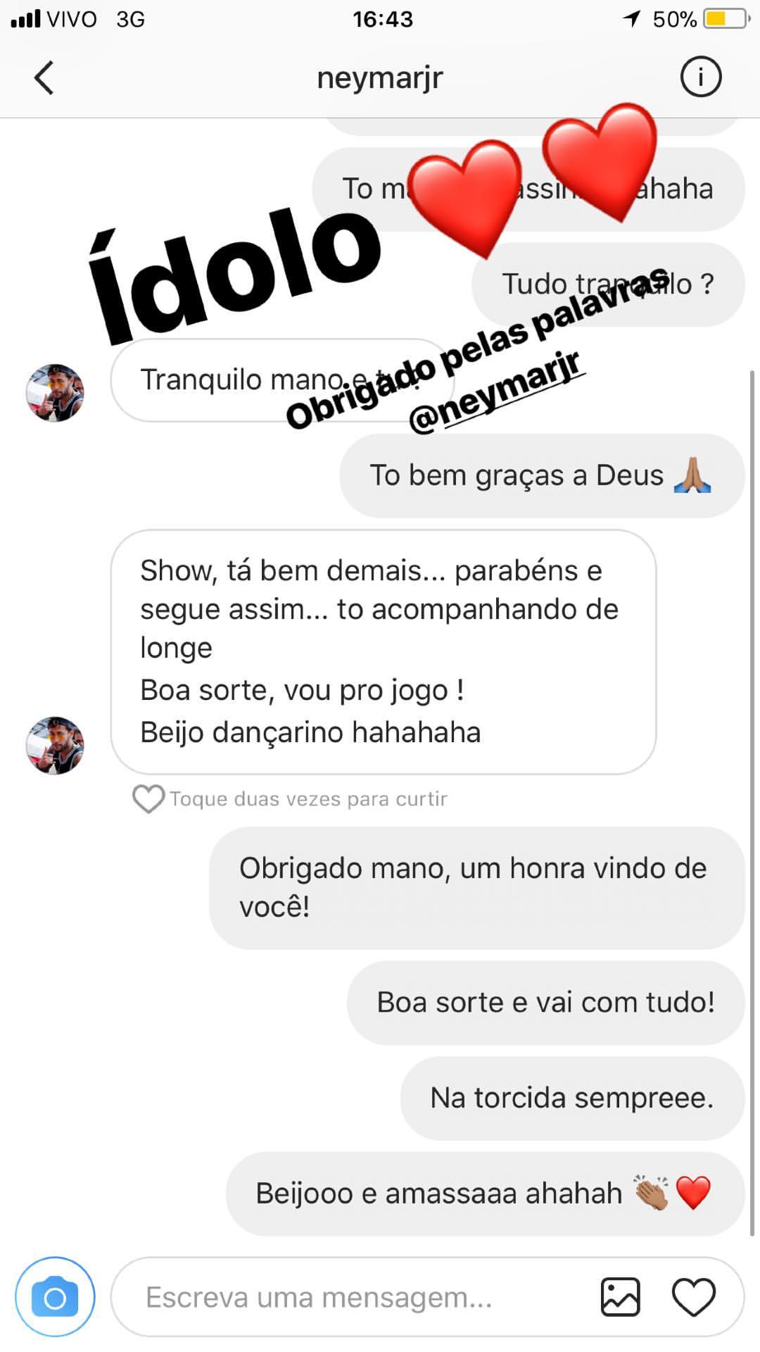 Neymar elogia Lucas Paquetá