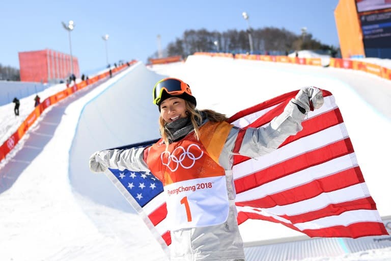 Chloe Kim foi medalha de ouro no snowboard halfpipe em PyeongChang