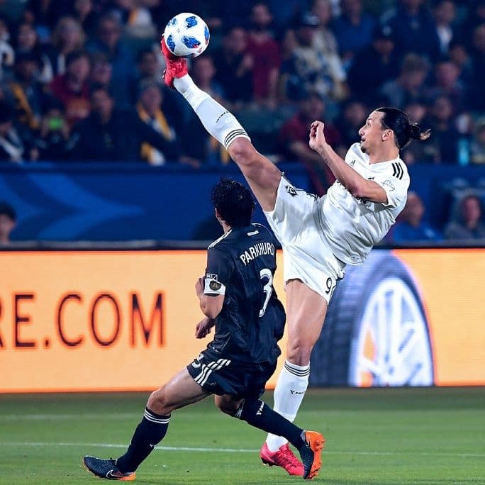 Ibrahimovic em ação pelo Los Angeles Galaxy