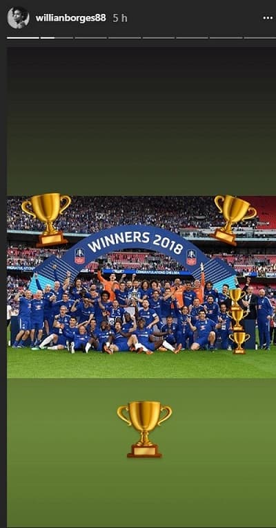 Willian - Instagram - Copa da Inglaterra