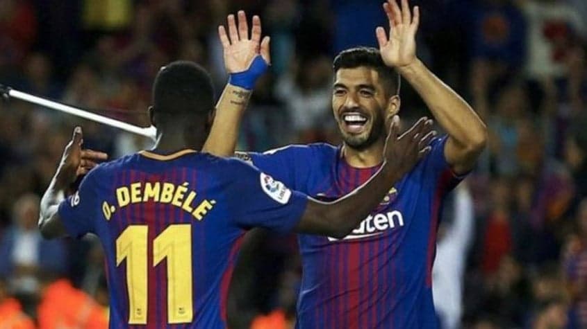 Suárez e Dembélé - Barcelona