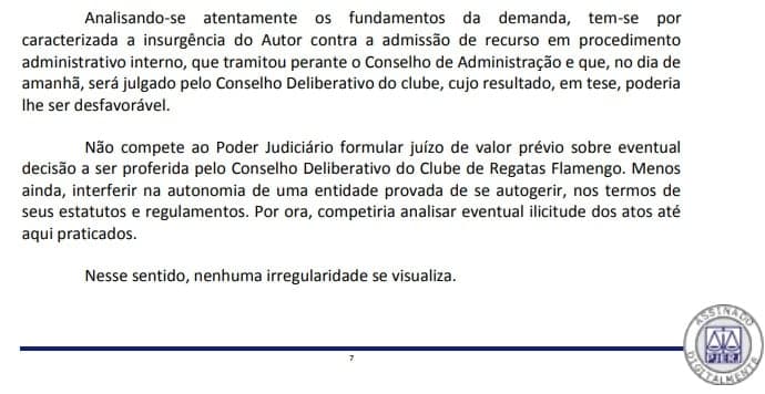 Decisão Kleber Leite reunião do Conselho Deliberativo do Flamengo