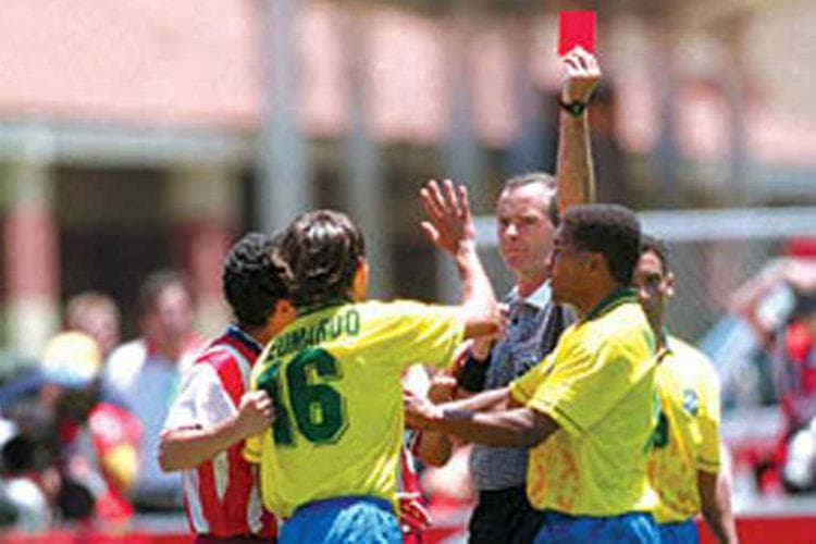 Leonardo (Brasil) na Copa de 1994 x EUA