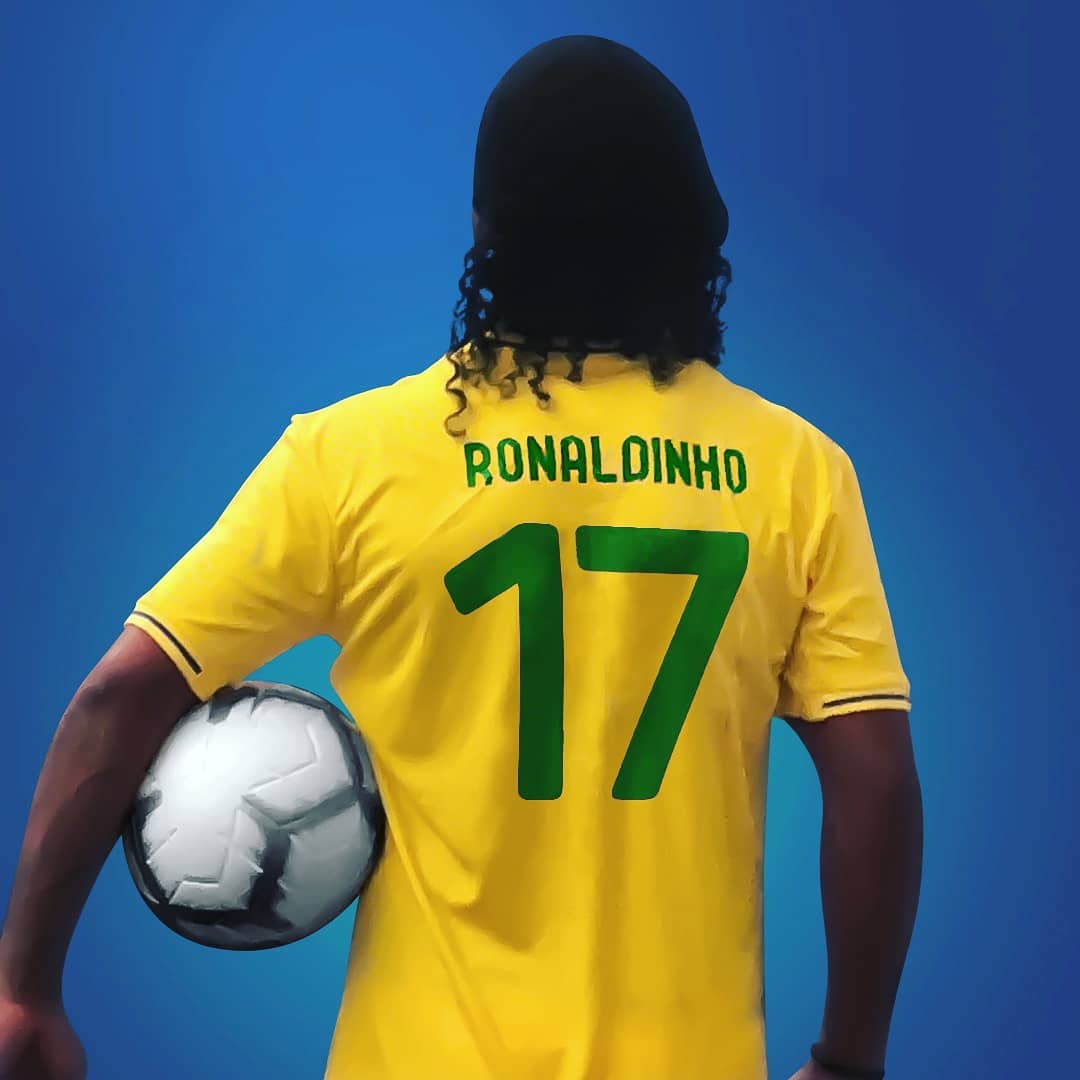 Ronaldinho declarando apoio a Bolsonaro