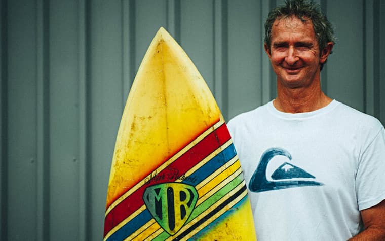 Surfista australiano Mark Richards, cinco vezes campeão mundial