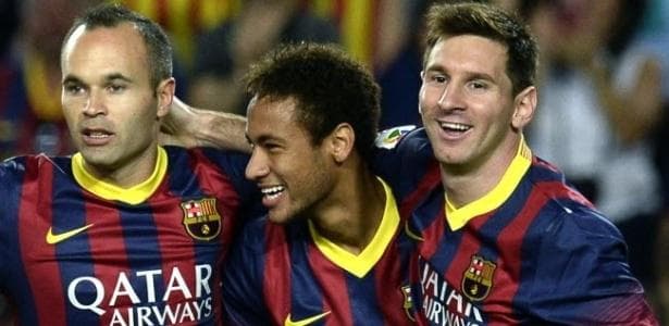 Iniesta Neymar Messi Barcelona