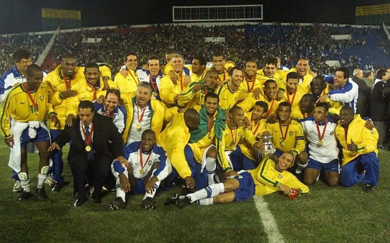 Final da Copa América de 1999 - 18 de julho Brasil 3x0 Uruguai - Assunção, Paraguai (Brasil campeão de 1999)