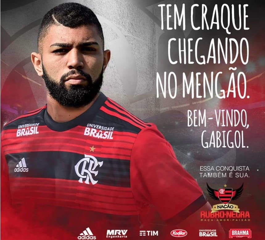 Flamengo anuncia a contratação de Gabigol