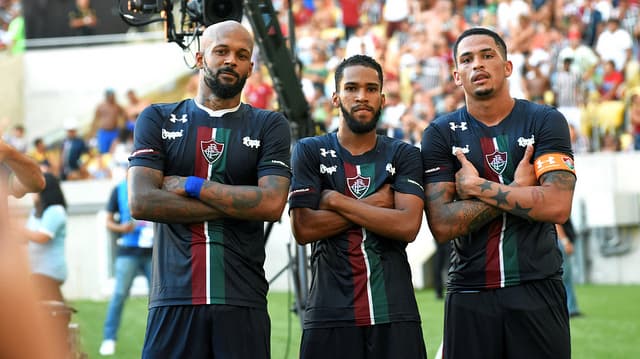 Bruno Silva, Everaldo e Luciano - Fluminense x Portuguesa