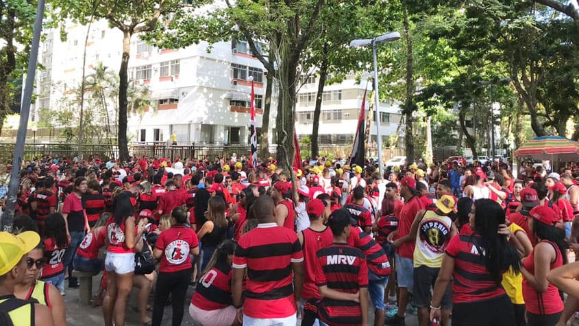 Torcida do Flamengo na Gávea