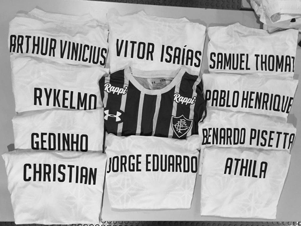 Homenagem do Fluminense às vítimas do incêndio Ninho do Urubu