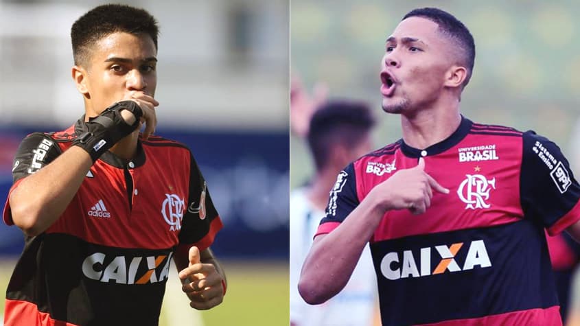 Montagem - Reinier e Vitor Gabriel (Flamengo)