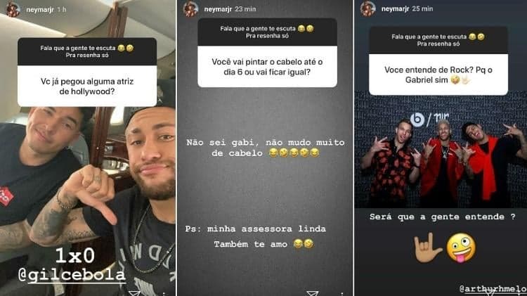 Neymar responde perguntas no Instagram