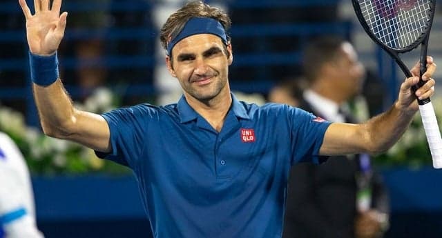 Roger Federer está na semifinal em Dubai 2019
