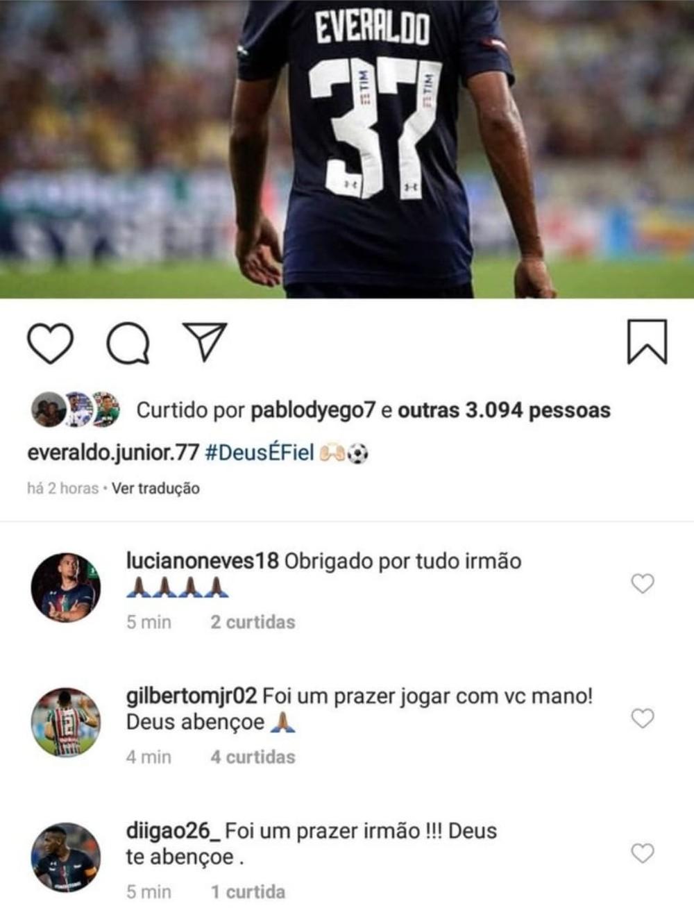 Post Everaldo - Fluminense