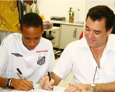 Neymar e Marcelo Teixeira