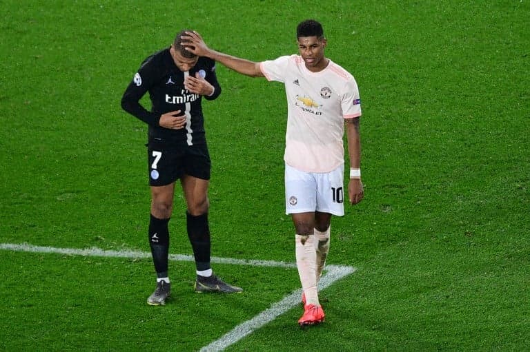 Mbappé e Rashford - PSG x Manchester United