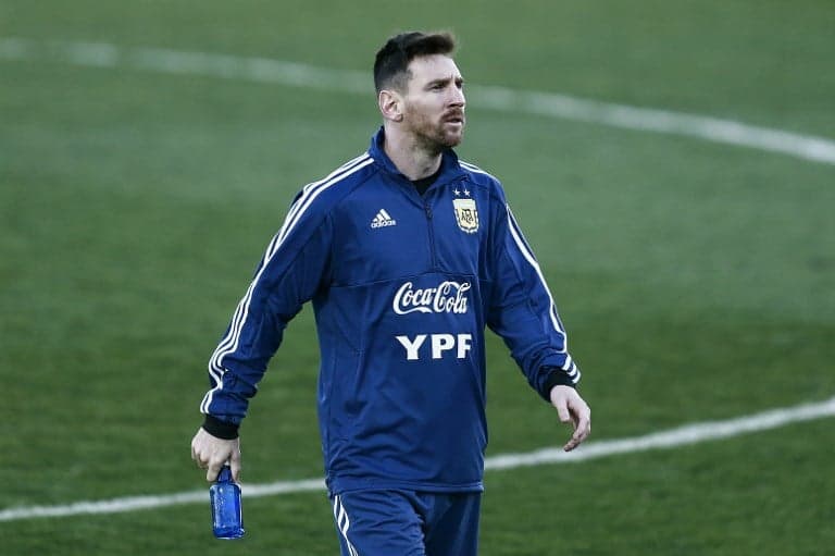 Treino da Argentina - Messi