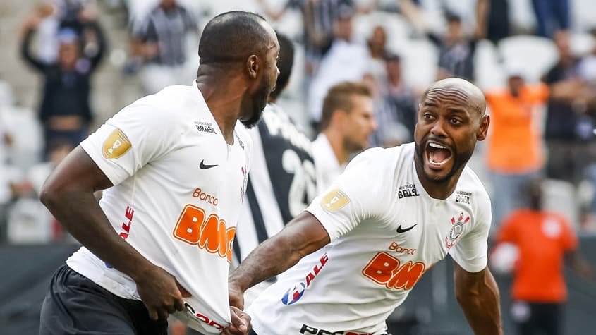 Corinthians x Santos Manoel e Vagner Love
