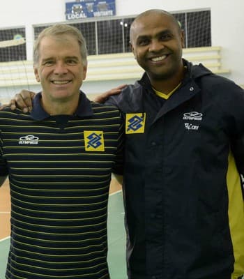 Anderson e Bernardinho (Foto: Alexandre Arruda/CBV)