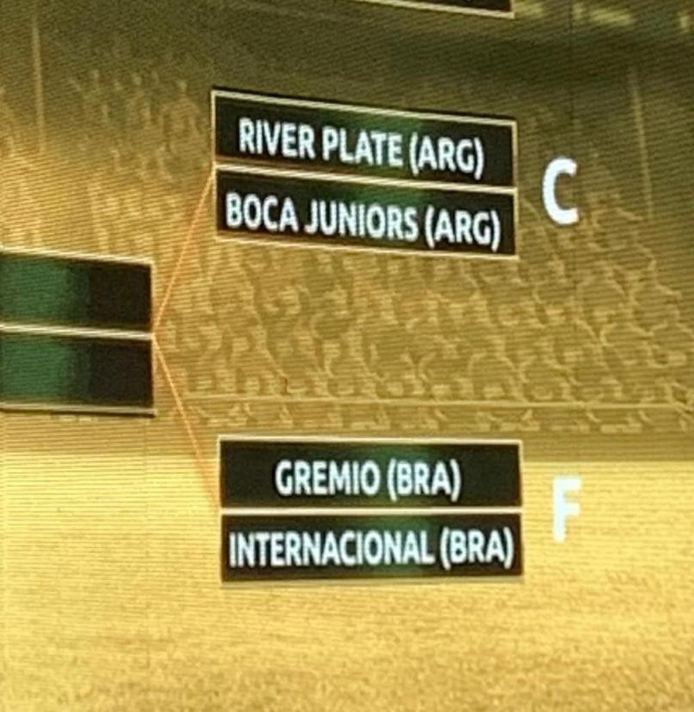 Print simulação sorteiro - Libertadores 2019