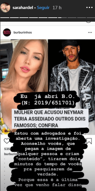 Influenciadora - Caso Neymar