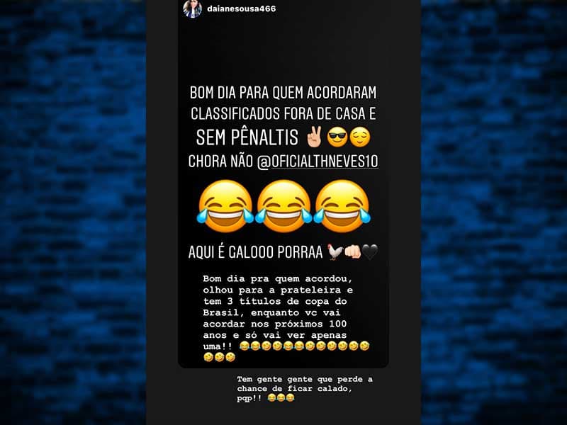 Thiago Neves responde torcedora do Atlético